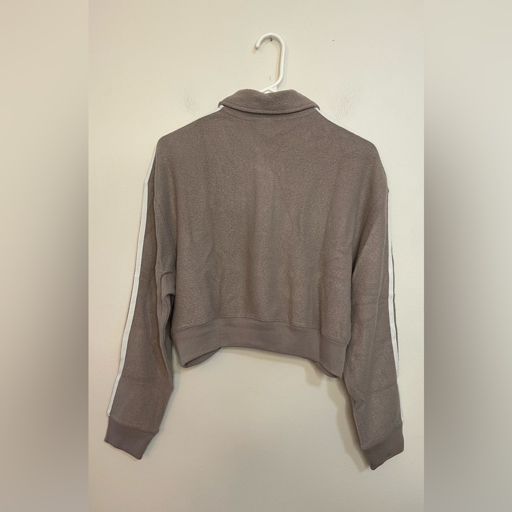 VICTORIA'S SECRET PINK  FLEECE CROPPED POLO SWEATSHIRT. NWT - Picture 12 of 16